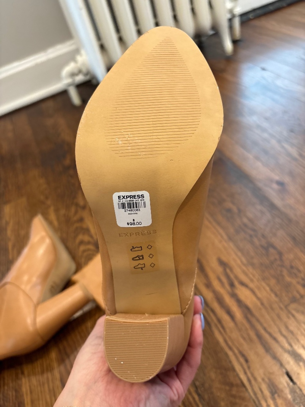 NWOT-EXPRESS- Camel Colored Knee High Boots - Picture 5 of 5